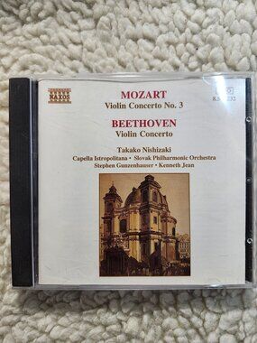 Mozart Violin Concerto No3 Beethoven Op61 Takako Nishizaki Naxos CD 8.553232